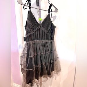 Black short dress mini